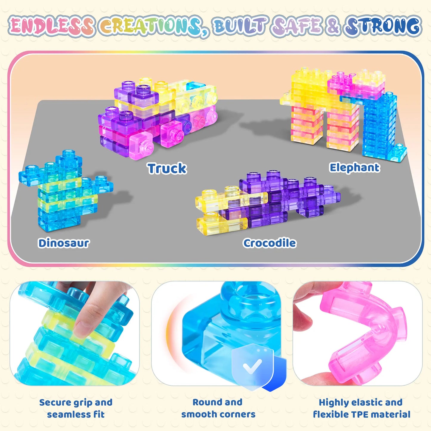 Soft Jelly Building Blocks