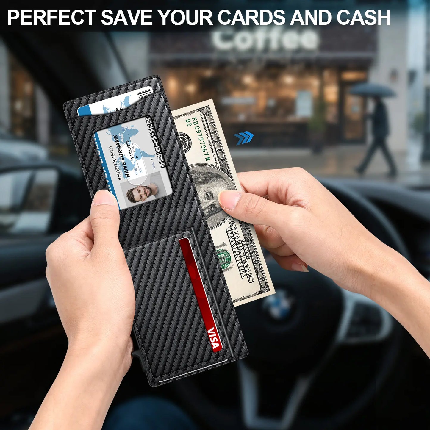 RFID Blocking Bifold Wallet