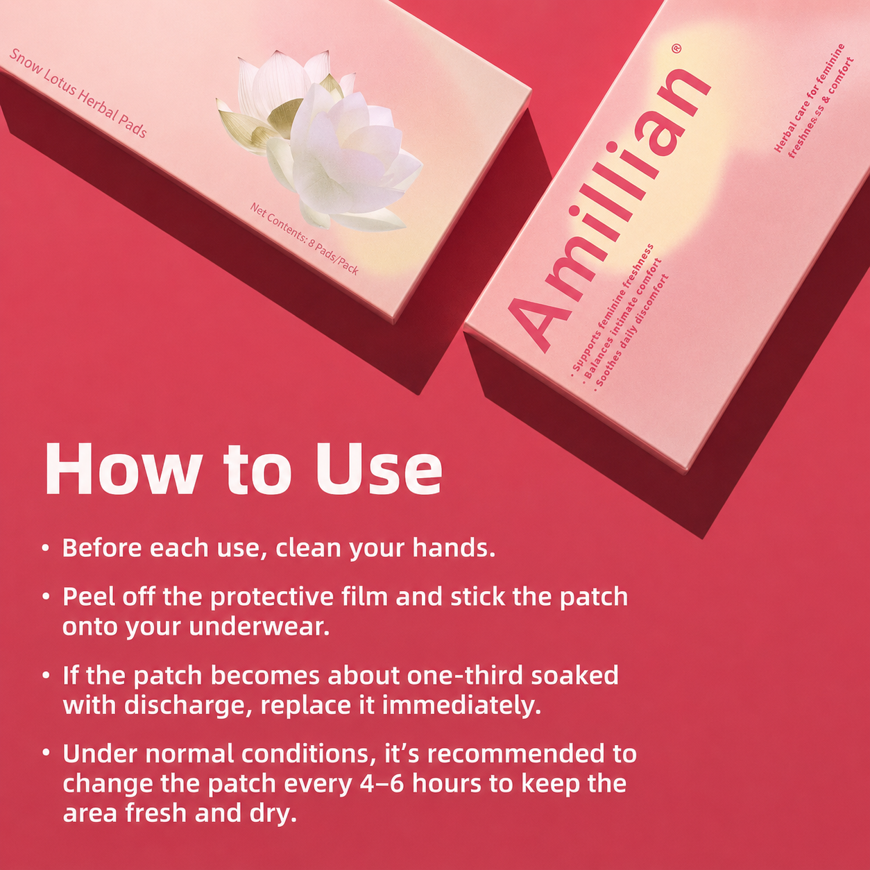 Feminine Herbal Care Patch -7 Plant Extracts, Gentle Daily Care, pH Balance & Fresh Feel