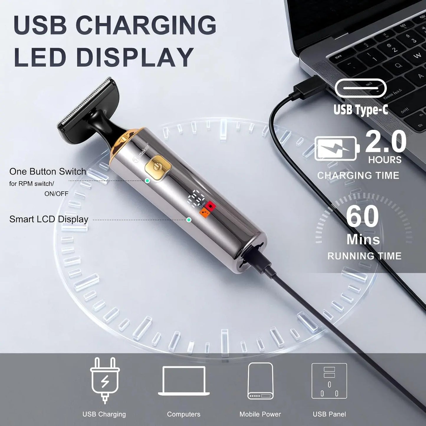 4-in-1 Back Shaver for Men