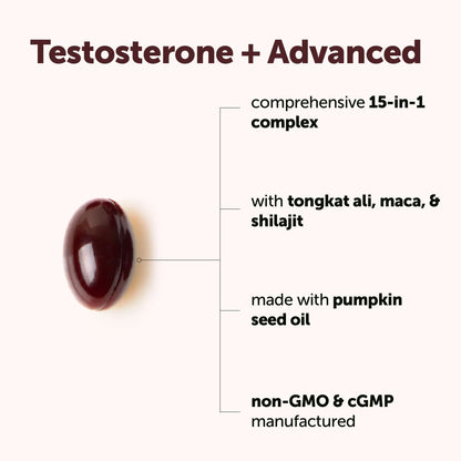 Testosterone+ Advanced 15-in-1 softgels