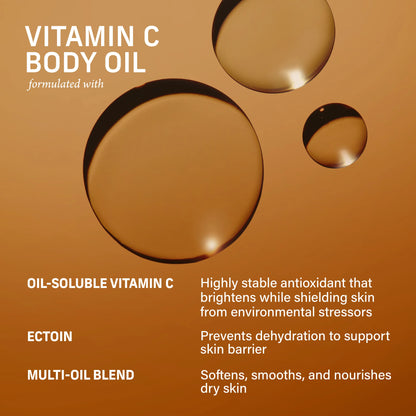 Vitamin C Body Oil - Locks In Moisture For Deep Hydration