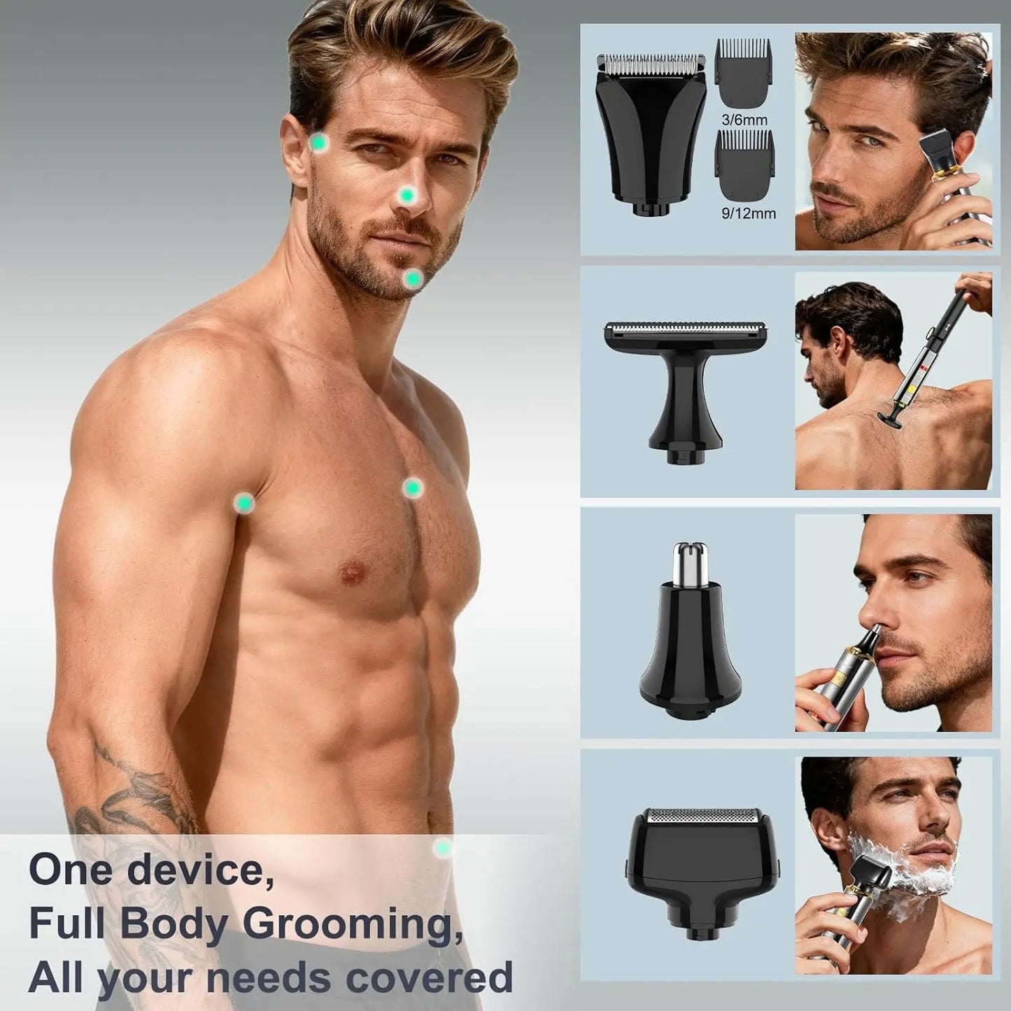 4-in-1 Back Shaver for Men