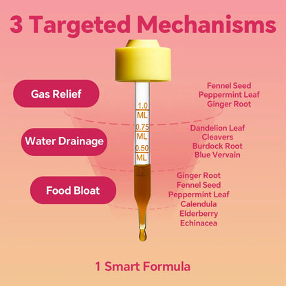 Cutting Drops – Lymphatic-Focused Debloat Formula with Dandelion, Cleavers, Burdock & Elderberry for Lymphatic Drainage, Bloat Relief, Digestive Comfort and Detox