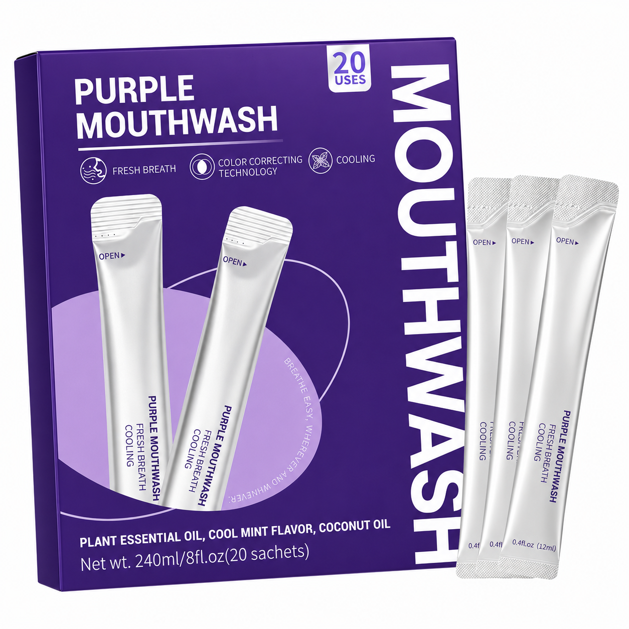 Purple Mouthwash For Teeth Whitening