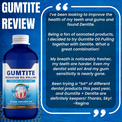 Gumtite Ozonated Oil Pulling - Tooth and Gum Treatment
