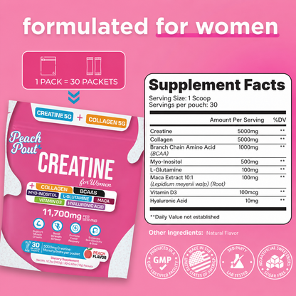 Peach Pout™ Creatine Hydration Packs