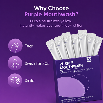 Purple Mouthwash For Teeth Whitening
