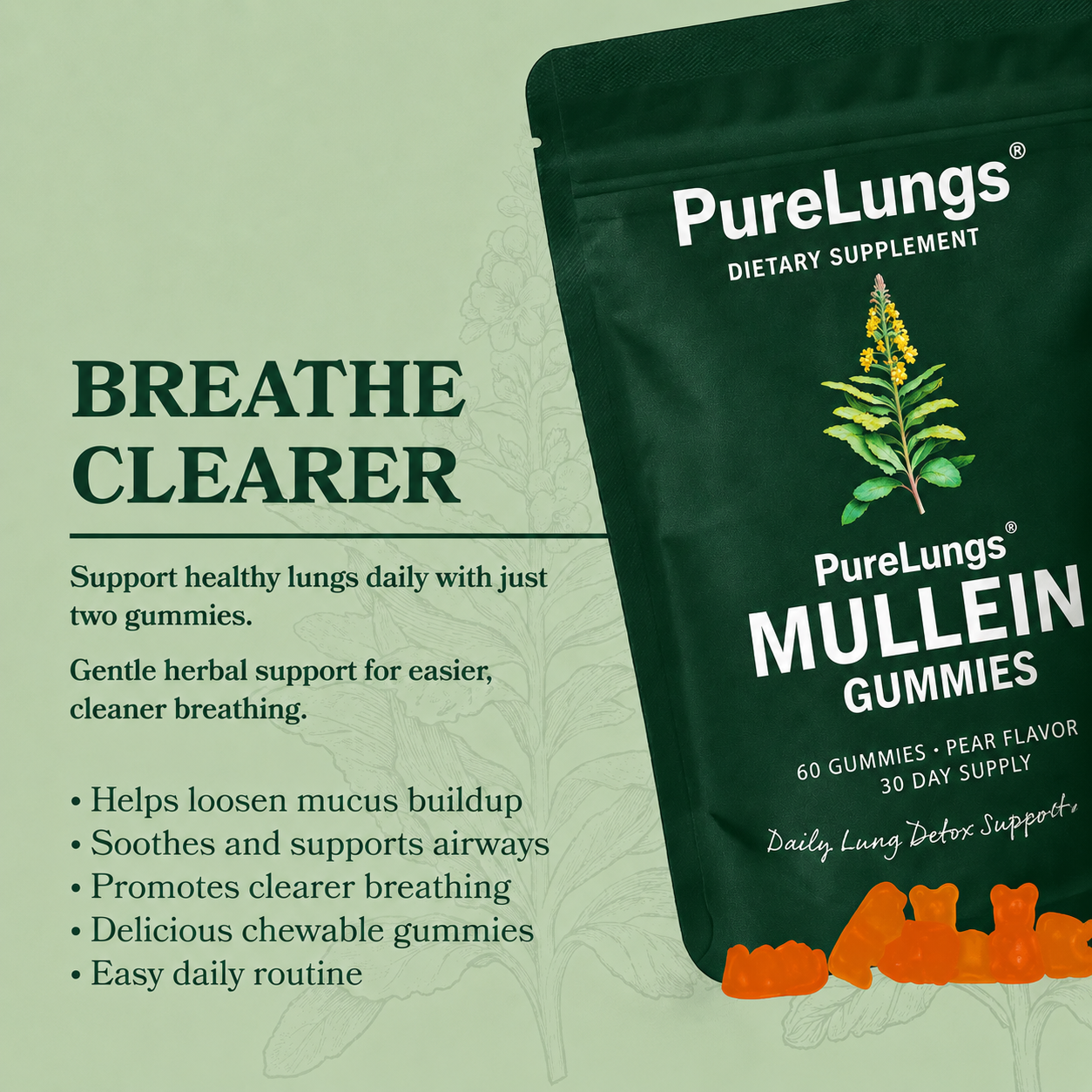 PureLungs™ Mullein Gummies