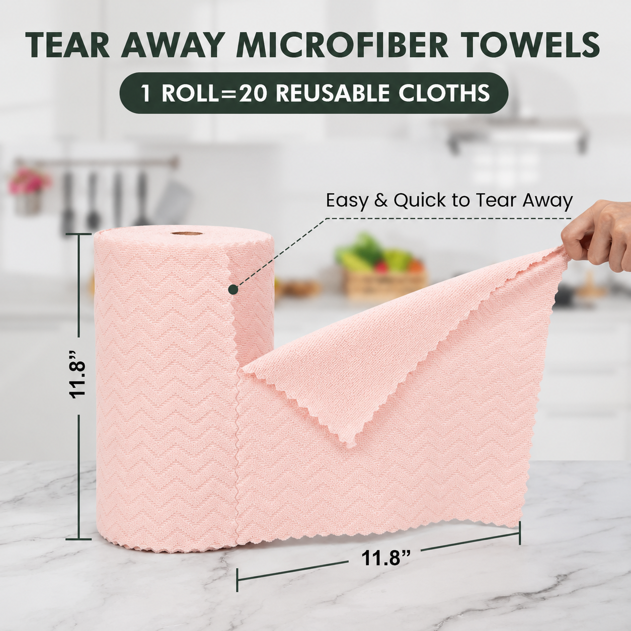 Microfiber Cleaning Cloth Roll