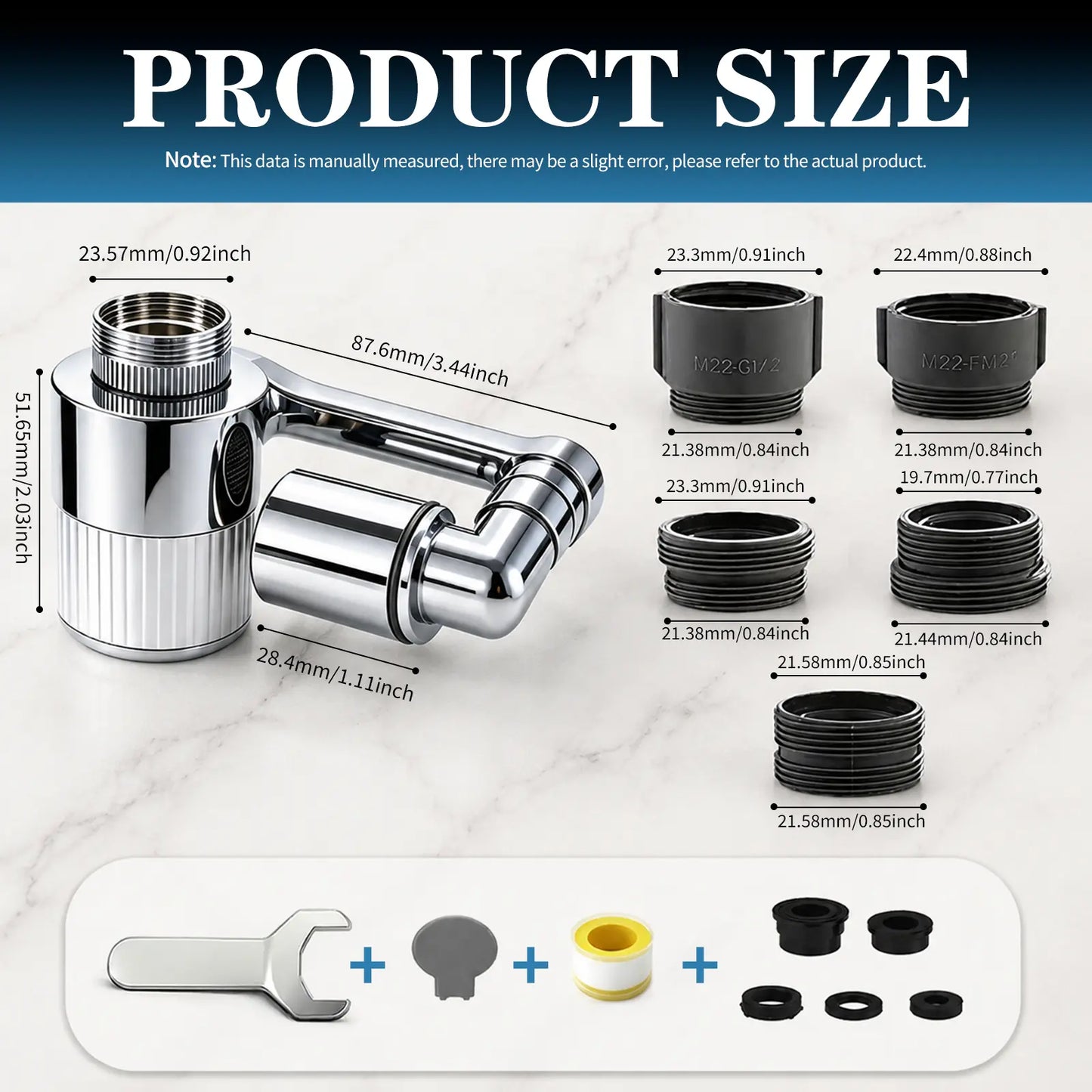 Swivel Faucet Aerator Filter Set