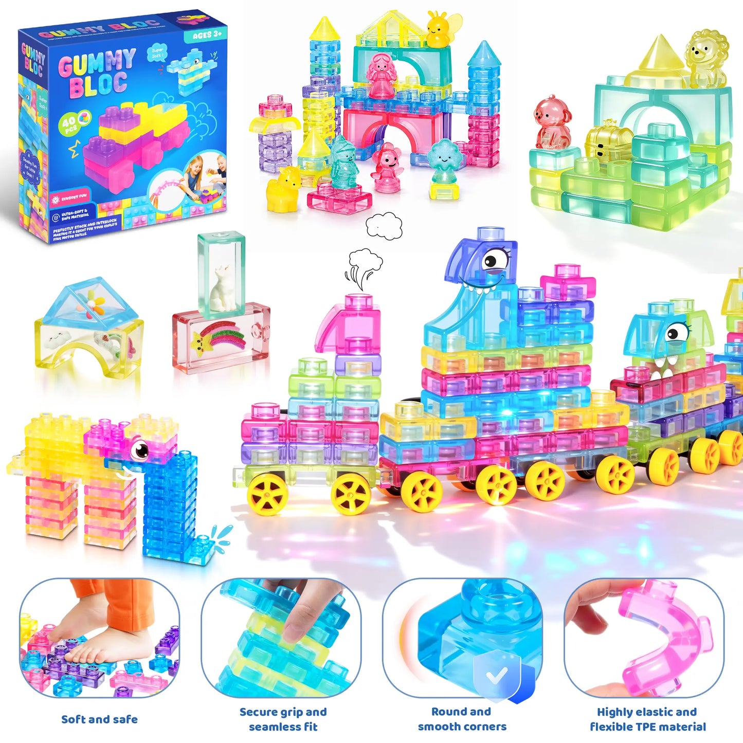 Soft Jelly Building Blocks