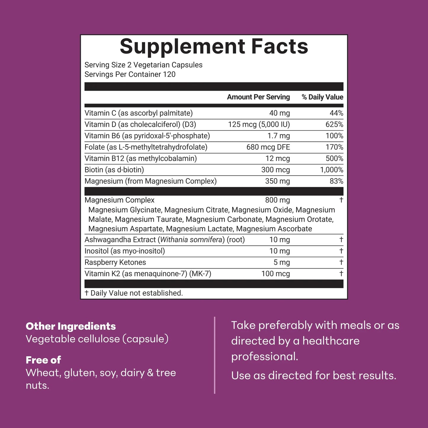 Amillian Magnesium Complex for Women