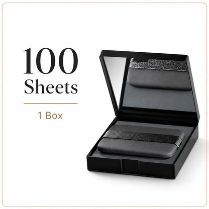 2 IN 1 Blotting Setting Sheet with Mirror Puff & Case