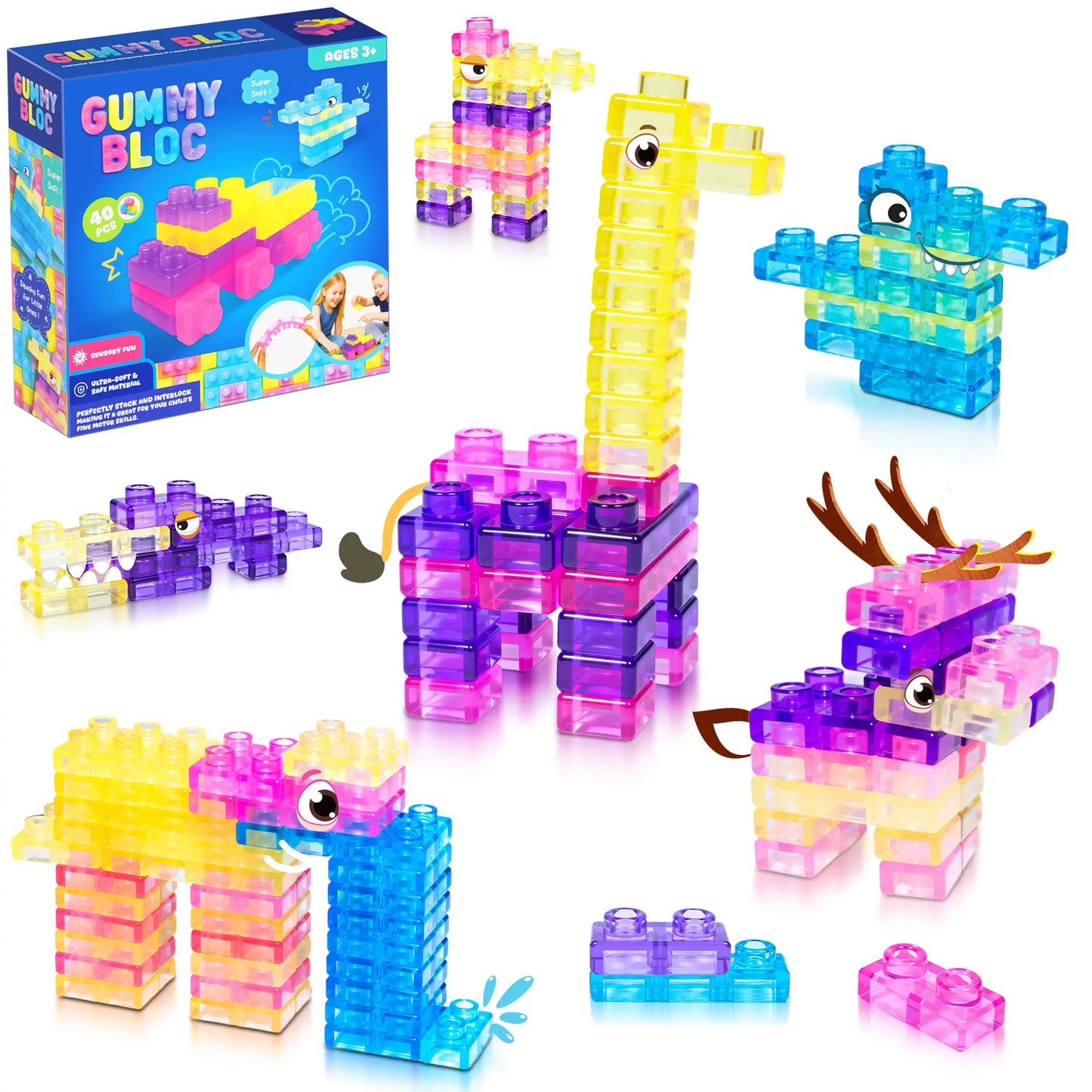 Soft Jelly Building Blocks