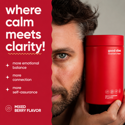 Good Vibes Daily Mood & Intimacy Support Gummies for Women and Men w/Clinically-Studied Saffron, Maca Root, S7 Nitric Oxide Complex & Ashwagandha