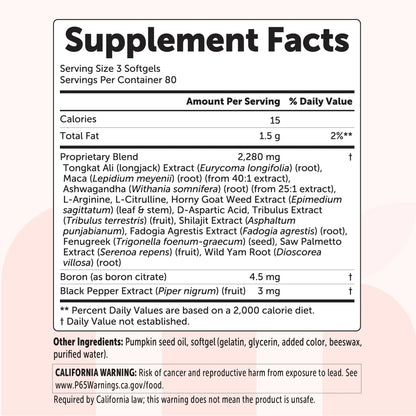 Testosterone+ Advanced 15-in-1 softgels