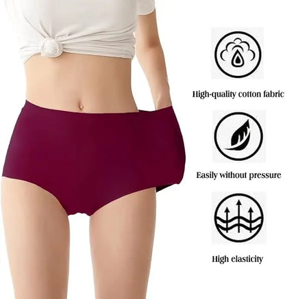 High Waist Seamless Briefs Panties