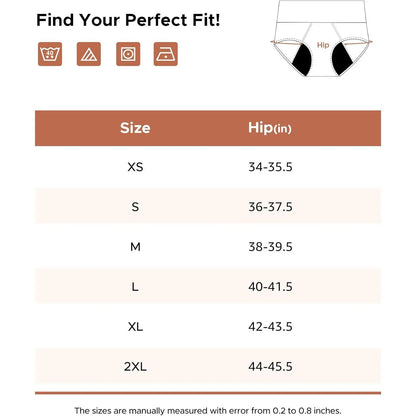 High Waisted Bamboo Viscose Heavy Flow Period Panties